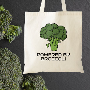 Aangedreven door Broccoli Herbruikbaar Canvas Bood Tote Bag