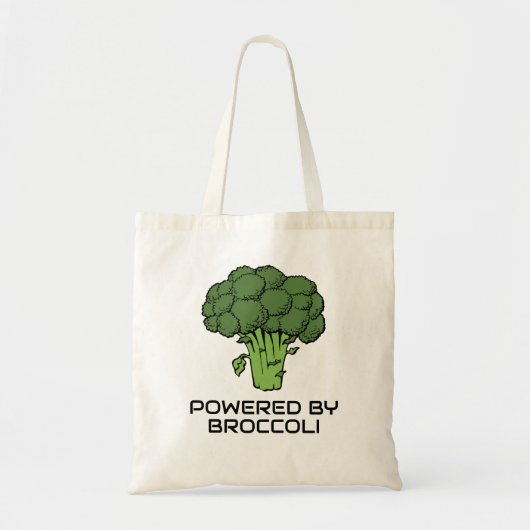 Aangedreven door Broccoli Reused Canvas Grocery Tote Bag (Voorkant)