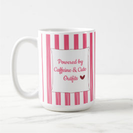 Aangedreven door cafeïne en grappige outfits Roze Koffiemok