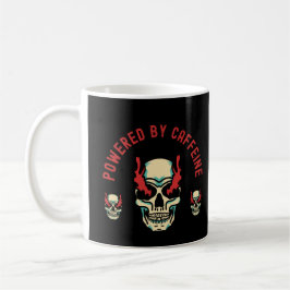 Aangedreven door cafeïne - Skull Energy Koffiemok