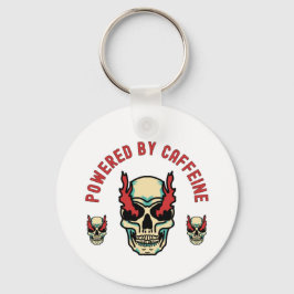 Aangedreven door cafeïne - Skull Energy Sleutelhanger