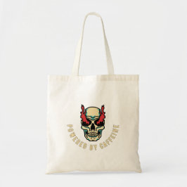 Aangedreven door cafeïne - Skull Energy Tote Bag