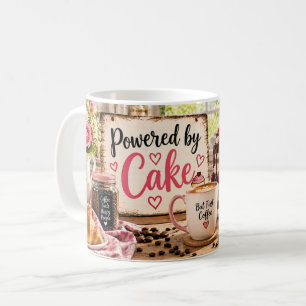 Aangedreven door Cake Roze Bakmok Koffiemok