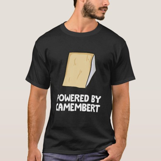 Aangedreven door Camembert Cheese T-shirt (Voorkant)