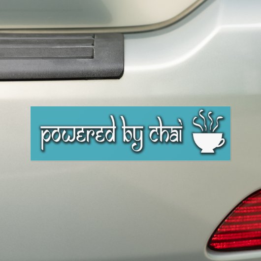 Aangedreven door Chai Bumpersticker (Op auto)