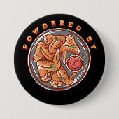 Aangedreven door Chicken Wings Ronde Button 7,6 Cm (Voorkant)