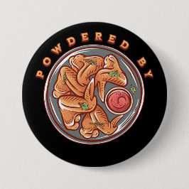 Aangedreven door Chicken Wings Ronde Button 7,6 Cm