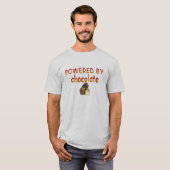 *Aangedreven door chocolade T-shirt (Voorkant volledig)