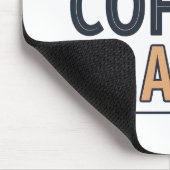 Aangedreven door Coffee & AI Retro Tech Vector Muismat (Hoek)