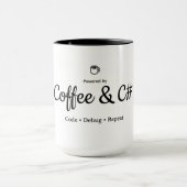 Aangedreven door Coffee & C# | Programmeur koffiem Mok (Midden)