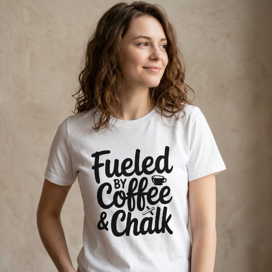 Aangedreven door Coffee & Chalk Women's Tri-Blend Shirt