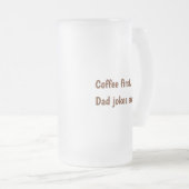 Aangedreven door Coffee Cute Coffee Bean Vaderdag Matglas Bierpul (Voorkant rechts)