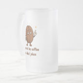Aangedreven door Coffee Cute Coffee Bean Vaderdag Matglas Bierpul (Voorkant links)