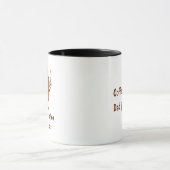 Aangedreven door Coffee Cute Coffee Bean Vaderdag Mok (Midden)