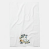 Aangedreven door Coffee & Fiction Keukenhanddoek (Verticaal)