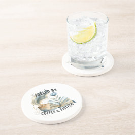 Aangedreven door Coffee & Fiction Sandstone Onderz Zandsteen Onderzetter