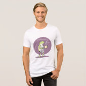 Aangedreven door Coffee Frog Mannen T-shirt (Voorkant volledig)