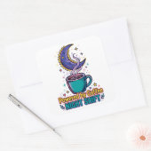 Aangedreven door Coffee Night Shift Sticker (Envelop)