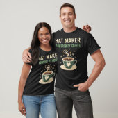 Aangedreven door Coffee Pet Maker T-shirt (Unisex)