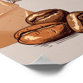 Aangedreven door Coffee Poster – Funny Wall Art Pr (Hoek)