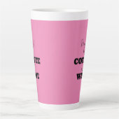 AANGEDREVEN DOOR COFFIE EN WIJN Latte Mok (Voorkant)