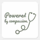 Aangedreven door Compassion Sticker (Voorkant)