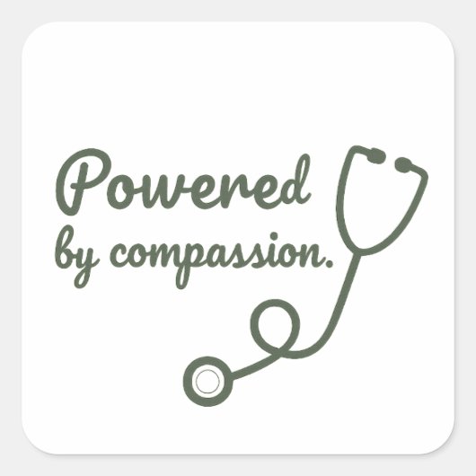 Aangedreven door Compassion Sticker (Voorkant)