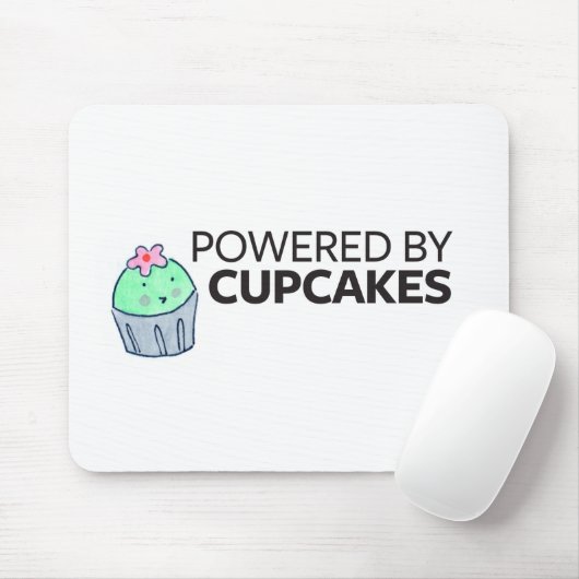 Aangedreven door cupcakes muismat (Met muis)