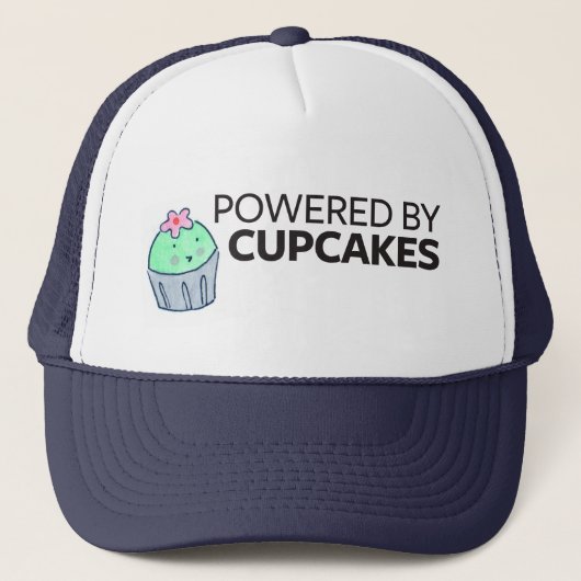 Aangedreven door cupcakes trucker pet (Voorkant)