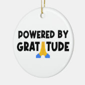 Aangedreven Door Dankbaarheid Keramisch Ornament (Links)