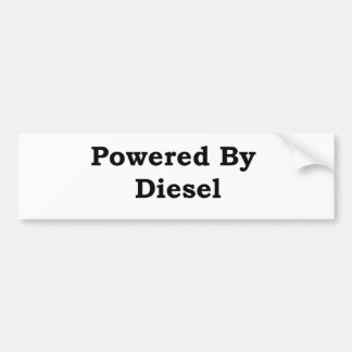 Aangedreven door diesel bumpersticker