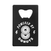 Aangedreven door donuts creditkaart flessenopener (Achterkant)