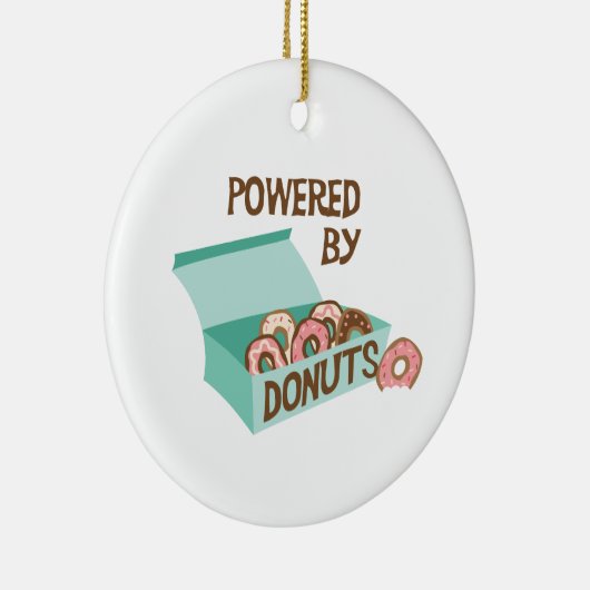 Aangedreven door donuts keramisch ornament (Rechts)