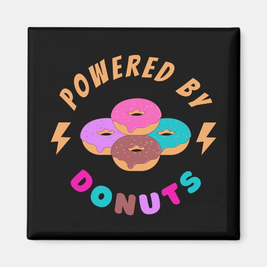 Aangedreven door donuts magneet (Voorkant)