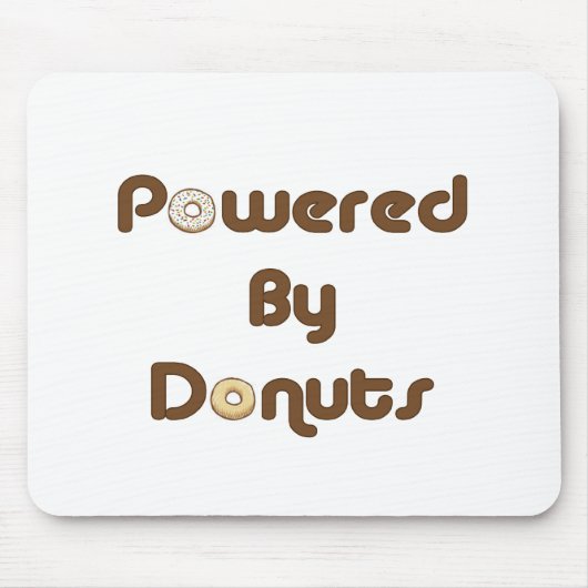 Aangedreven door donuts muismat (Voorkant)