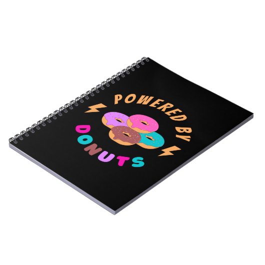 Aangedreven door donuts notitieboek (Linkerzijde)