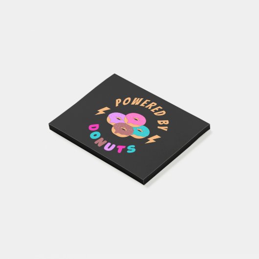 Aangedreven door donuts post-it® notes (Schuin)