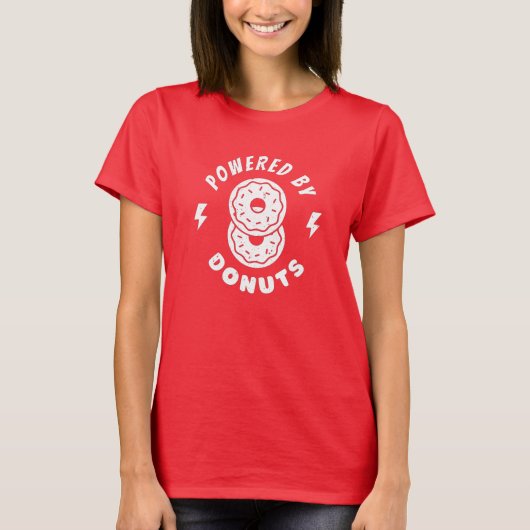 Aangedreven Door Donuts T-shirt (Voorkant)