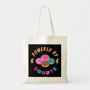 Aangedreven door donuts tote bag