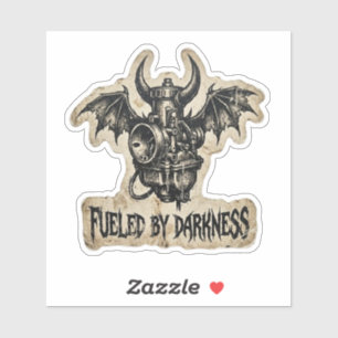 Aangedreven door Duisternis Demon Vergasser Sticke Sticker