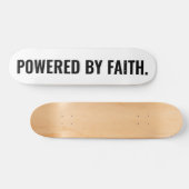 Aangedreven door Faith Christelijk T-Shirt Persoonlijk Skateboard (Horizontaal)