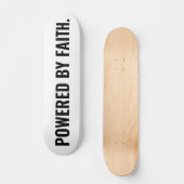 Aangedreven door Faith Christelijk T-Shirt Persoonlijk Skateboard (Voorkant)