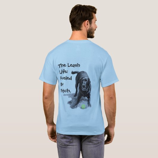 Aangedreven door Fetch T-shirt (Achterkant volledig)