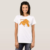 Aangedreven door Fried Chicken T-shirt (Voorkant volledig)
