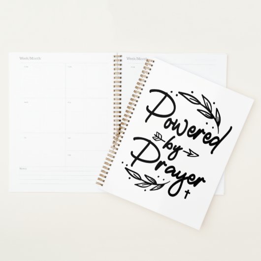 Aangedreven door gebed Christelijk citaat Planner (Display)