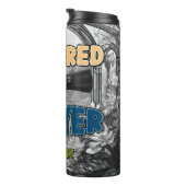 Aangedreven door gebed Cross Art Thermosbeker (Geroteerd rechts)