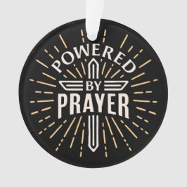 Aangedreven door gebed ornament