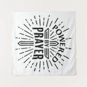 Aangedreven door gebed wandkleed (Voorkant (horizontaal))