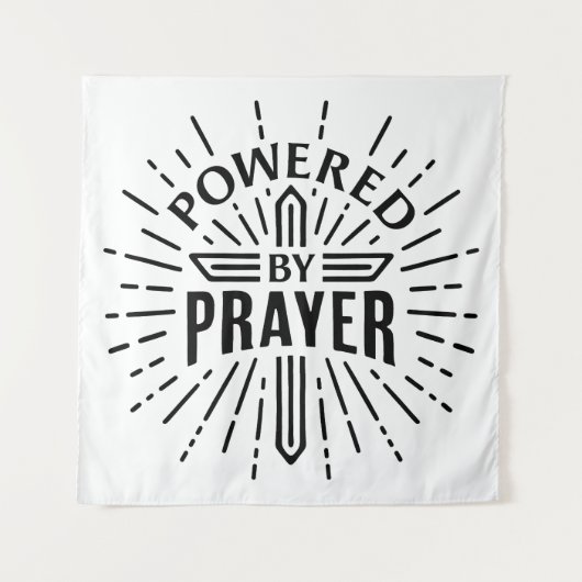 Aangedreven door gebed wandkleed (Voorkant)
