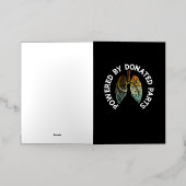 Aangedreven door gedoneerde onderdelen Longtranspl Folie Wenskaart (Buiten Laag)